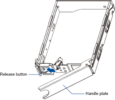 Push the release button to the left.