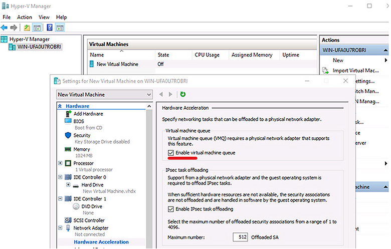 Virtual Machine Queue