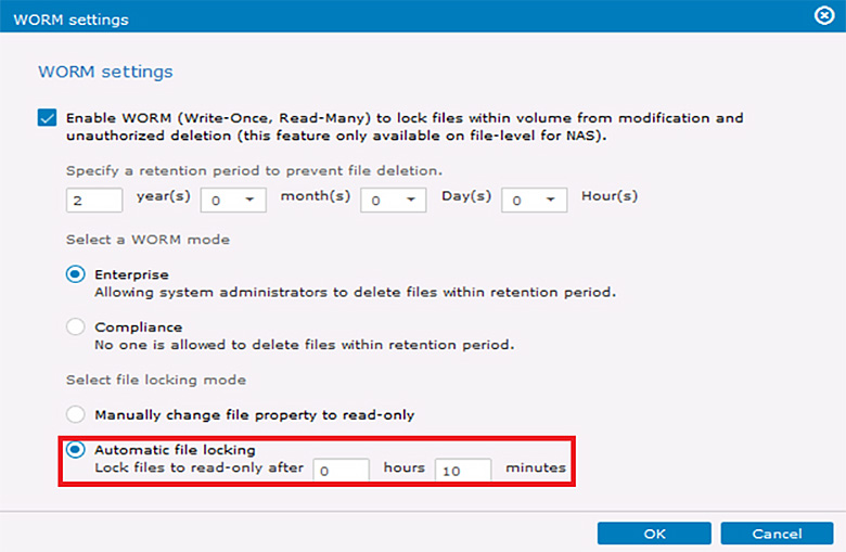 user permissions on the folder cannot be modified