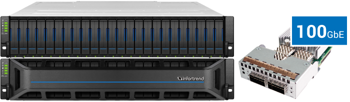 New U.2 All-Flash Unified Storage Supporting 100GbE